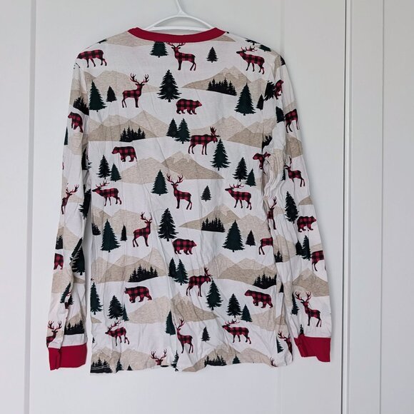 The Children’s Place - Adult Matching Family Mountain Cotton Pajamas - White - Picture 5 of 9